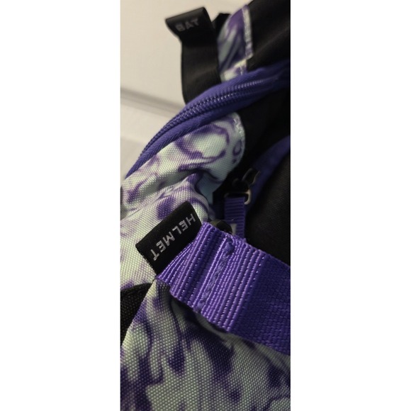 Adidas Backpack Bat Equipment Bag Pockets Softball Women's Black Purple One Size - Picture 5 of 12